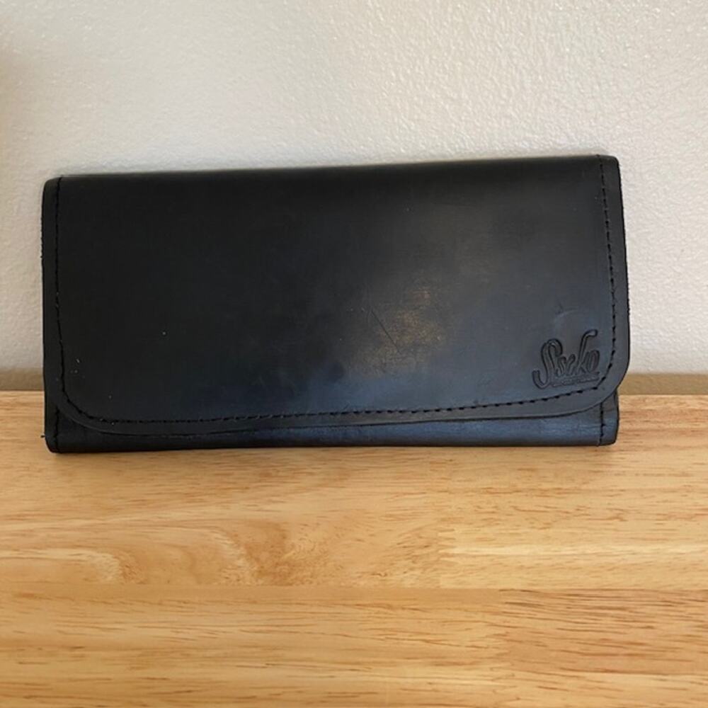 Sseko Black Leather Wallet